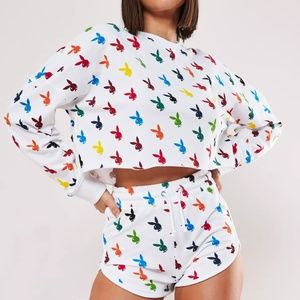 NWT missguided x playboy shorts sz 2